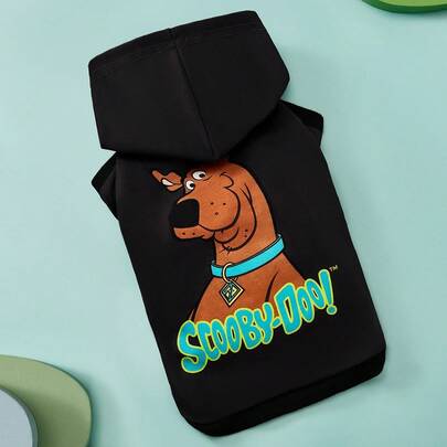SCOOBY-DOO X SHEIN 1 Piece Of Cute Cartoon Pattern Printed Pet Hooded Sweatshirt, Cat Clothes, Dog Clothes, Size XXS-XXXXL, Extra Small, Extra Large, Adventure.,Gift Ideas