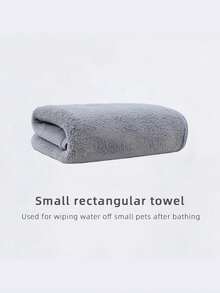 Pet Hooded Bath Towel 1pc - Super Absorbent Quick-Dry Dog & Cat Bath Robe, Soft Coral Fleece, Cartoon Design, Cozy Drying Towel For Pets