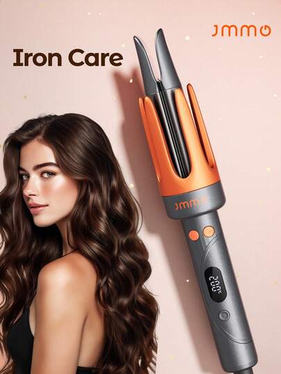 JMMO HAIR One-Touch Instant Hair Curler, Electric Automatic Curling Iron, 32mm Large Wave Curls, 4 Adjustable Temperatures, Fast Heating & 2-Way Rotation, Auto Shut-Off, Anti-Scald, Curly Hair For Hair Styling Graduation Birthday Holiday Graduation Birthday Holiday Holiday Summer Fall Autumn Women Makeup Cosmetic Wedding Party Beach Travel Camping Outdoors School Campus, Easy To Use-US Plug