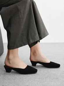 CUCCOO BIZCHIC Women's Elegant Commuting Simple Versatile Pumps For Christmas - Black - View 1
