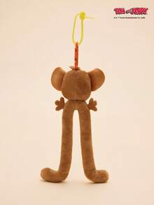 TOM & JERRY Jerry Hilarious Twisty Style Plush Hanging Ornament – Cute & Funny Cartoon Mouse Accessory, Soft Flexible Plush Charm For Bags, Keys & Daily Decoration - Brown - View 11