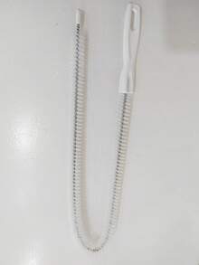 5pcs Drain Brush, Long Drain Blockage Removal Tool, Pipe Brush Cleaner With Nylon Bristles, Sink Drain Cleaner For Bathroom, Kitchen Sink, Bathtub, Shower And Sewer Drain Cleaner, Hair Removal Drain Blockage Remover, Sink Brush, Pipe Blockage Removal Tool, Complimentary Hook - White - View 12