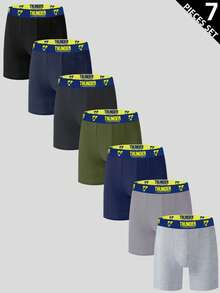 Rest Era 7pcs/Set Letter Waistband Men's Briefs - Multicolor - View 1