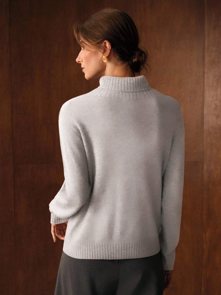 100% WOOL TURTLENECK SWEATER, ELEGANT FOR EVERYDAY WEAR, AUTUMN/WINTER