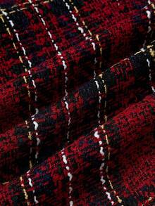 Ellevyn Women's Red Tweed Blazer, Christmas - Multicolor - View 4