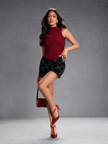 CUCCOO SZL 女士尖头高跟鞋，适合正式场合、派对、音乐节等。 - 酒紅色 - 查看 5