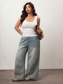 Enliva 2 件套休闲简约无袖背心，大码女款，夏季 - 彩色 - 查看 4