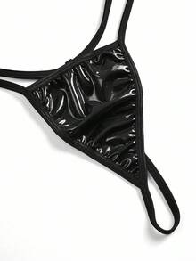 Fantasy Costume Bộ trang phục gợi cảm 4 món dự tiệc ngày lễ có sừng - màu đen - Xem 5