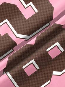 INAWLY Casual Street Sense Retro Dot Digital Combined Letter Sports College Style Women's T-Shirt - White - View 5