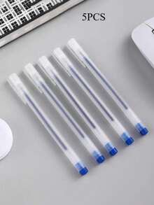 10/20/30/50pcs 0.5mm Rollerball Pen, Blue Carbon Copy Pen, Stationery Back To School - Blue - View 12