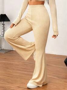 Women Pants - Beige - View 6