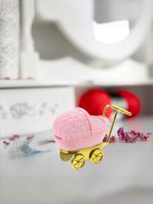 Joivida 1个卡通首饰礼盒，可收纳耳环、项链、戒指、手镯，圣诞节礼物，适合女孩、青少年、女性，北欧风格，房间装饰必备品 - 彩色 - 查看 5