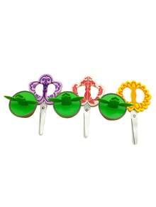 Zazumi Cute Flower-Shaped Safety Scissors - Right-Handed, ABS Resin, Perfect For Office & School Supplies, DIY Crafts, And Desk Decor - Multicolor - View 7