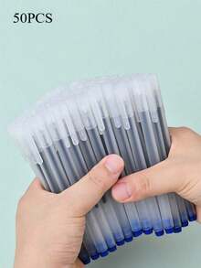 10/20/30/50pcs 0.5mm Rollerball Pen, Blue Carbon Copy Pen, Stationery Back To School - Blue - View 13