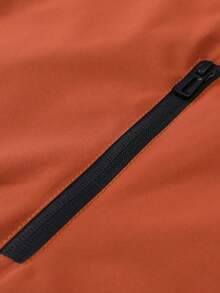 OTTIMOZO 加大码男士休闲拼接连帽夹克，多色拼接，正面印花，适合秋冬季搭配及日常穿着，送给男友/老公的必备礼物，休闲加大码男士冬季外套，日常休闲、周末旅行、户外活动、探险旅行、轻松的工作环境或半正式场合，送给男友/老公的礼物，周年纪念/生日礼物，派对、夏季假期、新年、婚礼、情人节男士冬季外套 - 彩色 - 查看 5