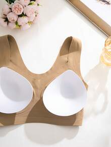 NudeFit 3件套可拆卸加厚舒适无痕粘性文胸，提拉提升 - 彩色 - 查看 6