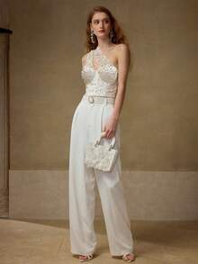 MOTF PREMIUM 仿珍珠单肩上衣