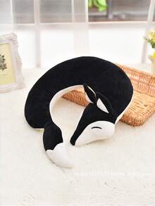 Joivida 可爱萌狐狸U型颈枕毛绒旅行拥抱睡眠靠垫柔软动物抱枕汽车飞机办公室午睡枕家居装饰靠枕送给女性女孩青少年的礼物 2025