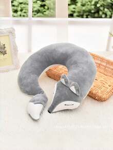 Joivida 可爱萌狐狸U型颈枕毛绒旅行拥抱睡眠靠垫柔软动物抱枕汽车飞机办公室午睡枕家居装饰靠枕送给女性女孩青少年的礼物 2025