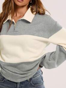 MUSERA Collared Striped Sport Jersey Sweatshirt Graduation, Back To School, Teacher Top For Women, Fall Autumn Winter