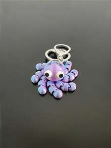 MINKOJA 1 Móc khóa hình bạch tuộc in 3D tự làm, có thể điều chỉnh tư thế, khớp nối linh hoạt, cánh tay mềm dẻo, hình động vật biển dễ thương, mặt dây chuyền, móc chìa khóa, trang trí ba lô, quà tặng sinh nhật - Nhiều màu - Xem 15