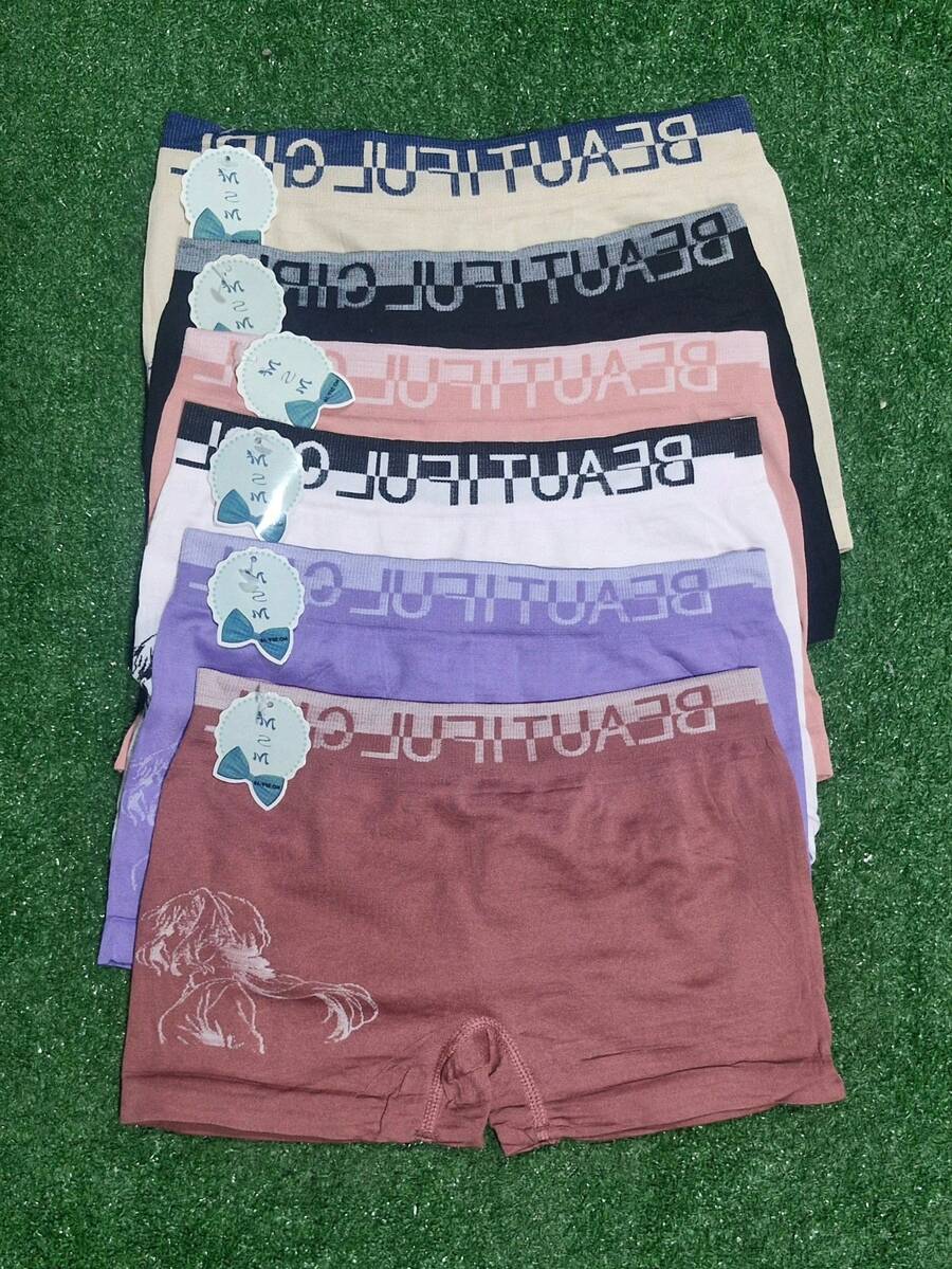 Paquete Bóxer Dama 6 Piezas Ropa Interior Económico Unitalla Envió de Modelo Dependiendo disponibilidad debido a la Alta Demanda Puede Variar - Multicolor - Ver 1