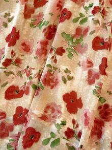 GlowEve Falda de señora elegante con estampado floral rosa - Rosa - Ver 5
