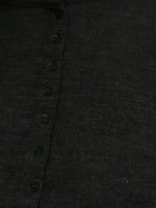 Nöista 女士纯色针织长袖半透明圆领上衣。轻盈优雅，适合日常穿着、休闲装扮、外出造型以及情人节穿搭。 - 黑色 - 查看 12