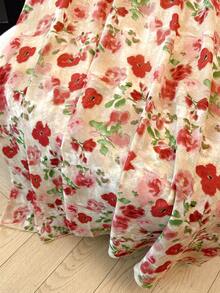 GlowEve Falda de señora elegante con estampado floral rosa - Rosa - Ver 6