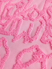 PAVTROS Men's Street-Style Popular Spider Web & Heart 3D Embroidery "LOVE" 3D Embroidery Hoodie, Suitable For Outdoor Music Festivals, Daily Outings, Hangouts With Friends, Gifts For Boyfriend/Husband, Anniversary Gifts, Pink - Pink - View 5