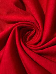 EMERY ROSE Camiseta de mujer con cuello redondo, manga corta, diseño de corte en el hombro izquierdo, empalme rasgado en la parte delantera, botón a presión decorativo, cintura elástica, tejido de punto, elementos de moda de primavera, camiseta ajustada roja para mujer, camiseta ajustada de manga corta, blusas con cintura recogida, camisetas de manga corta rojas para mujer, top rojo de verano, top rojo de manga corta lindo, camiseta roja, top casual rojo, top rojo de mujer - Rojo - Ver 7