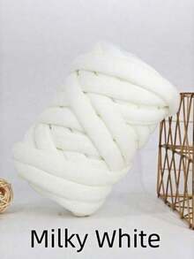 1pc 500g Chunky Yarn For Hand Knitting Blanket,Vegan Super Soft Giant Yarn For Arm Knitting,DIY Yarn Blanket For Pet Bed,Bulky Yarn Tube For Pillow,Bulky Yarn,Bags,DIY Craft (Multiple Colors Optional)