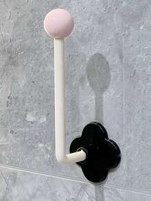 Zazumi 1/3 Hooks No Drill Wall Mounted Hair Accessories Organizer Strong Adhesive DopaMine Scrunchies Hair Ties Headbands Holder Bathroom Storage Rack Damage Free Waterproof Reusable Aesthetic Home Decor Must Haves - Multicolor - View 7