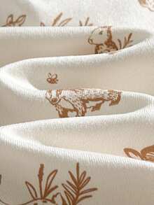 Loomiva Baby Boy/Girl Snug Fit Pajama Set, Cartoon Animal Print Soft Knit Crew Neck Long Sleeve Top And Elastic Waist Long Pants Baby Pjs Bamboo Bamboo 2 Piece Pajamas Toddler Baby Pajama Set - Multicolor - View 6