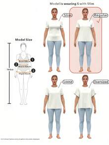 INAWLY Casual Street Sense Retro Dot Digital Combined Letter Sports College Style Women's T-Shirt - White - View 6