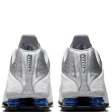 Nike Shox R4 - White/Metallic Silver/Deep Royal Blue/White - View 3