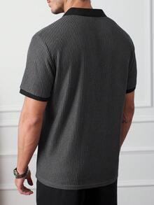 Core Aspect Bộ áo polo dệt kim Jacquard và quần dệt cho nam, trang phục thường ngày. Thích hợp cho các buổi đi chơi hàng ngày, tụ tập bạn bè và thư giãn cuối tuần. Bộ 2 món bán chạy nhất dành cho nam trên INS. - Nhiều màu - Xem 2