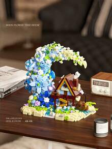 MINKOJA 1343 PCS Compatible Building Blocks Moon Flower Tree House Model Architecture Set Creative Construction Toys For Birthday Gift Collection Display - Multicolor - View 1