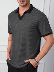 Core Aspect Bộ áo polo dệt kim Jacquard và quần dệt cho nam, trang phục thường ngày. Thích hợp cho các buổi đi chơi hàng ngày, tụ tập bạn bè và thư giãn cuối tuần. Bộ 2 món bán chạy nhất dành cho nam trên INS. - Nhiều màu - Xem 7
