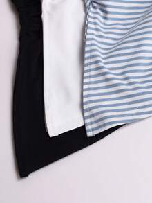 Comfortcana 3 件套女士褶皱无袖休闲上衣 - 彩色 - 查看 7