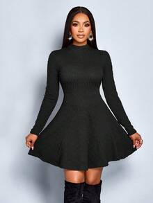 SOLERSUN Sexy Elegant Simple Spring And Summer Women's Dress Fall Women Clothes Winter Women Clothes Homecoming Dress Thanksgiving Women Outfit Back To School Clothes Teacher Outfits - Black - View 7