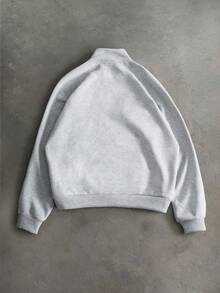 PAVTROS Men's Casual Open Front Zip-Up Sweatshirt, Versatile For Streetwear, Outdoor Music Festivals, Daily Wear, Hangouts With Friends, Boyfriend/Husband Gift, Anniversary Gift, Light Gray Sweatshirt - Light Grey - View 2