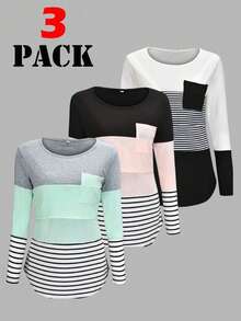 Maternity Blouses - 3PCS - View 3