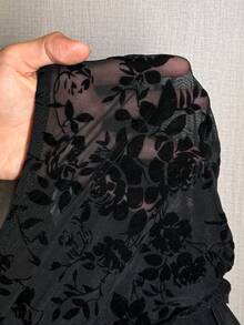 Slaydiva New Spring/Summer Wedding/New Year/Valentine's Day New Y2K Streetwear Inspired Lace Trim Crop Top With Flared Sleeves, Sexy Bodysuit For Music Festivals, Dates, Everyday Wear, Spring/Summer Lace Body Suit Bodysuits For Women Black Bodysuit Women Black Lace Bodysuit - Black - View 15