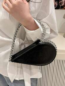 Joivida 心形晚宴包 优雅水钻手拿包 女士晚宴派对 舞会 婚礼 节日礼物 送给朋友 生日 情人节 周年纪念日 - 彩色 - 查看 7