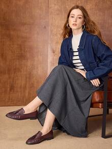 MOTF WOMEN TASSEL PU LEATHER LOAFERS SHOES VALENTINE'S DAY - Burgundy - View 3