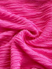 Soleia 夸张荷叶边无肩带连体裤，适合派对、假日、约会、下午茶、度假、音乐节、海滩、夏季穿着，波西米亚风，钩针编织，亚麻材质。 - 玫紅色 - 查看 6