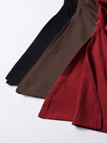 Comfortcana Bộ 3 áo liền quần xếp ly đơn giản màu trơn cho nữ - Nhiều màu - Xem 4