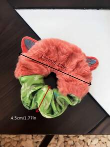 Joivida 1PC Autumn Winter Plush Hair Ring Fashion Non Squeezing Hair Hoop Cute Fluffy Headband Creative Cartoon Animal Wrist Bracelet Festival Party Daily Hair Decoration Accessory For Women Gift - Multicolor - View 3