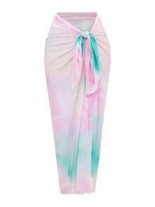 Swim Mulvari Bộ đồ bơi 3 mảnh in họa tiết nhiều màu phong cách Trung Đông mới dành cho nữ kèm quần dài và váy maxi lưới, thời trang giản dị, bảo thủ, bán chạy tại khu nghỉ dưỡng bãi biển - Nhiều màu - Xem 11